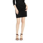INC International Concepts Women's Crossover Mini Sheath Dress Black Size Medium