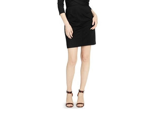 INC International Concepts Women's Crossover Mini Sheath Dress Black Size Medium