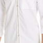 Alfani Men's Band Collar Stripe Button Down Shirt White Size X-Large