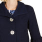 JM Collection Women's Textured Bell Sleeve Jacket Blue Size X-Large