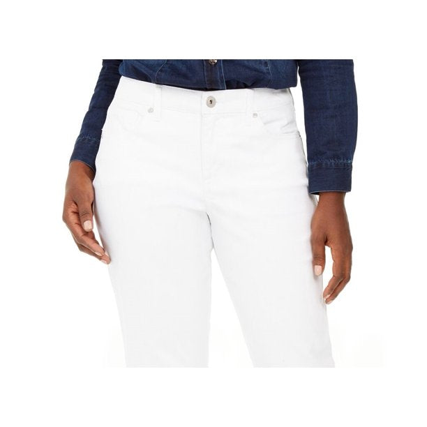 Fashion Women's Capri Mid Rise NWT Curvy Fit Core Fashion White Size 10