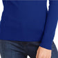 INC International Concepts Women's Twist Off The Shoulder Sweater Navy Size X-Large