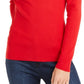 INC International Concepts Women's Twist Off The Shoulder Sweater Red Size X-Small