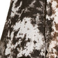 INC International Concepts Women's Tie Dyed Cold Shoulder Top Black Size X-Small