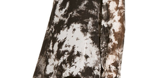 INC International Concepts Women's Tie Dyed Cold Shoulder Top Black Size X-Small