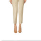 Charter Club Women's Cropped Straight Leg Pants  Beige Size 4