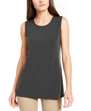 Alfani Women's Scoop Neck Sleeveless Top Green Size Large