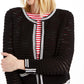 Charter Club Women's Pointelle Sweater Black Size Large