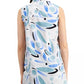 Alfani Women's Printed Sleeveless Tunic Top Navy Size Small