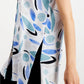 Alfani Women's Printed Sleeveless Tunic Top Navy Size Small