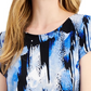 Alfani Women's Printed T-Shirt Black Size Small