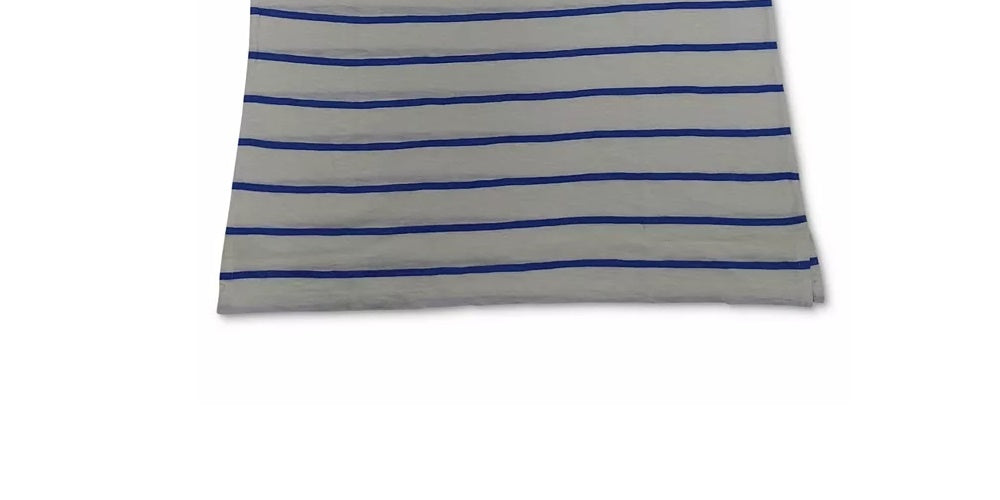 Charter Club Women's Striped T-Shirt  Blue Size XX-Large
