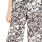 Charter Club Women's Printed Wide Leg Capri Pants  White Size X-Small