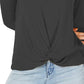 Style & Co Women's V Neck Twist Front Top Pink Size X-Large