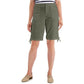 Karen Scott Women's Solid Tie Cuff Shorts Green Size 6