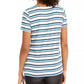 Style & Co Women's Striped Twist-Front Top Blue Size X-Small