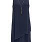 JM Collection Women's Necklace Embellished Sheath Dress Blue Size XX-Large
