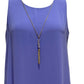 JM Collection Women's Necklace-Embellished Sheath Dress Purple Size Medium