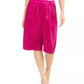 INC International Concepts Women's Satin Gaucho Pants Pink Size 10