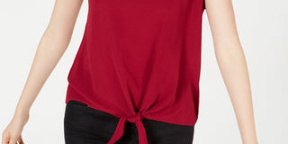 BCX Junior's Crisscross Knotted Top Purple Size Large