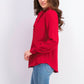 Bar III Women's Tie-Neck Blouse Red Size X-Small