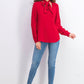 Bar III Women's Tie-Neck Blouse Red Size X-Small