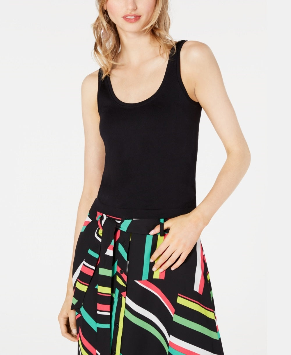 Bar III Women's Sleeveless Top Black Size X-Large