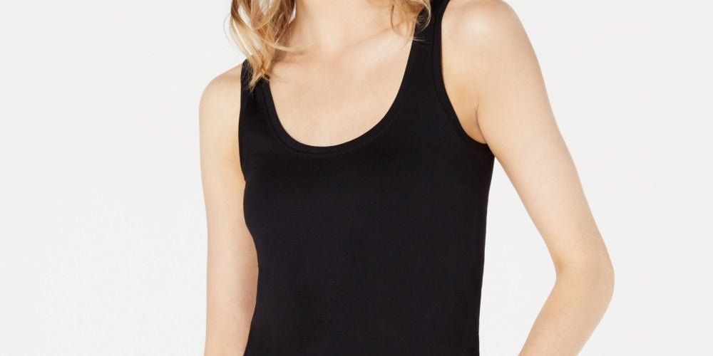 Bar III Women's Sleeveless Top Black Size X-Large