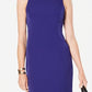 Kasper Women's Sleeveless Sheath Dress Dark Purple Size 10