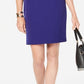 Kasper Women's Sleeveless Sheath Dress Dark Purple Size 10