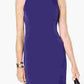 Kasper Women's Sleeveless Sheath Dress Dark Purple Size 6