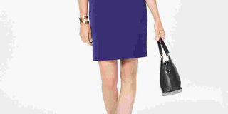Kasper Women's Sleeveless Sheath Dress Dark Purple Size 6