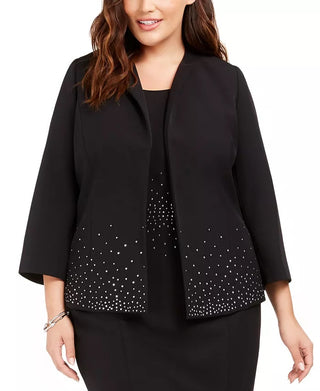 Kasper Women's Suit Wear To Work Jacket Black Size Petite Small