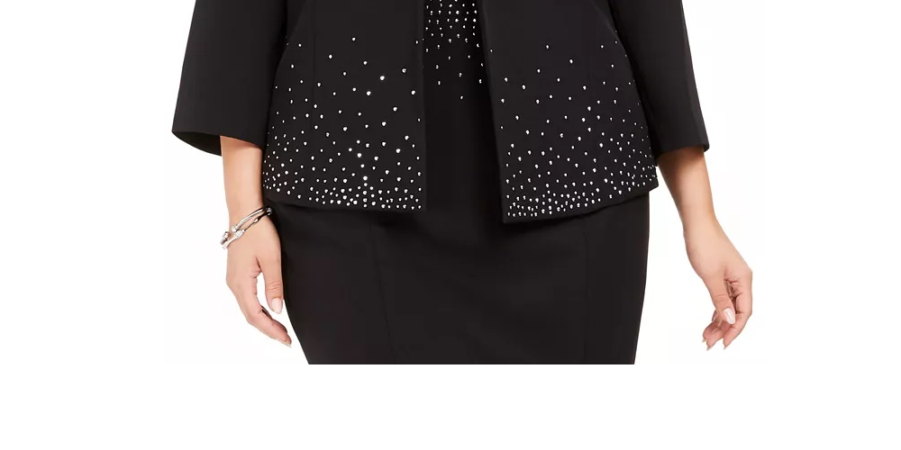 Kasper Women's Suit Wear To Work Jacket Black Size Petite Small