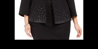 Kasper Women's Suit Wear To Work Jacket Black Size Petite Small