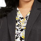 Kasper Women's Zippered Blazer Wear To Work Jacket Charcoal Size 20W