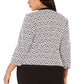 Kasper Women's Zippered Pocketed Chevron Wear To Work Jacket Charcoal Size 14 W