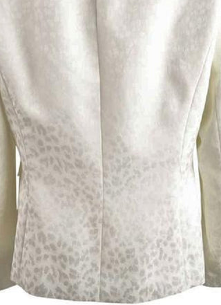 Kasper Women's Tonal-Print Shawl-Lapel Blazer Beige Size 4