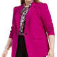 Bar III Women's Trendy Plus Size One-Button Blazer Bright Pink Size 20W