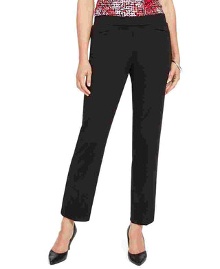 Kasper Women's Straight Leg Stretch Dress Pants Black Size 10