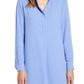 Anne Klein Women's Tunic Blouse Blue Size Medium