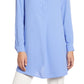 Anne Klein Women's Tunic Blouse Blue Size Medium
