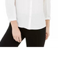 Bar III Women's Puff Sleeve Button Up Blouse White Size Small