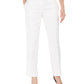 Kasper Women's Herringbone Ankle Dress Pants White Size 4