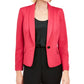 Kasper Women's Shawl Collar Single Button Blazer Pink Size 16 Petite
