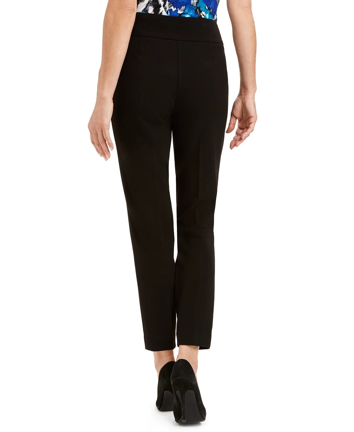 Kasper Women's Button-Detail Dress Pants Black Size 6