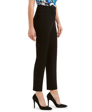 Kasper Women's Button-Detail Dress Pants Black Size 6