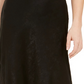 Bar III Women's Shimmer Midi Skirt Black Size Small
