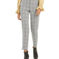 Bar III Women's Plaid Straight-Leg Pants Black Size 2