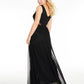 BCX Juniors' Glitter Lace & Mesh Gown Black Size 11